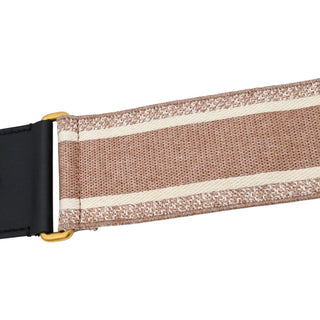 DIOR | Mauve & Beige Embroidered Canvas Bag Strap