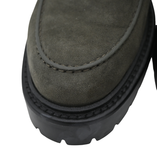 HERMES | Icone Buckle Suede Chunky Loafers