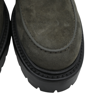HERMES | Icone Buckle Suede Chunky Loafers