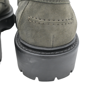 HERMES | Icone Buckle Suede Chunky Loafers