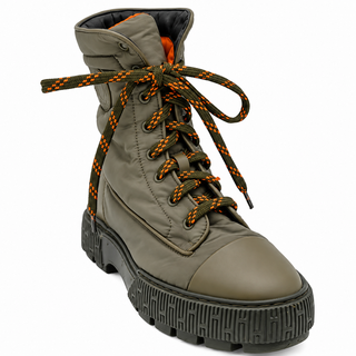 HERMES | Padded Lace-Up Combat Boots