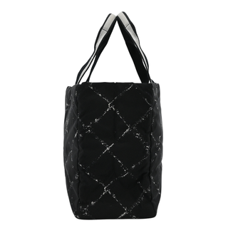 Travel Line Quilted Nylon Tote Bag