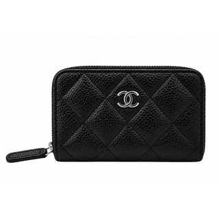 Black Caviar Classic Zipped Coin Purse