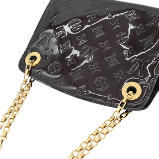 LOUIS VUITTON | Monogram Vernis Virginia PM Chain Shoulder Bag