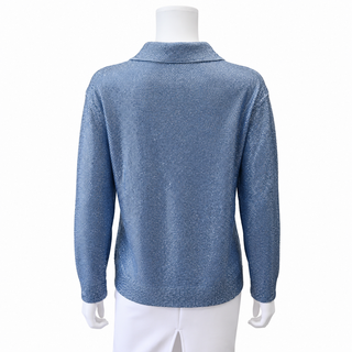 LOEWE | Crystal Embellished Knit Polo Sweater
