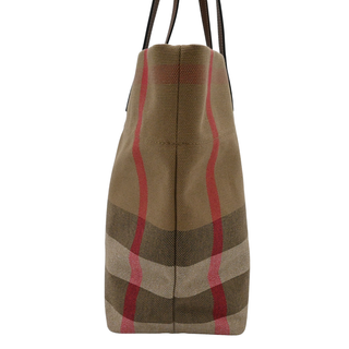 BURBERRY | Check Canvas Tote Bag