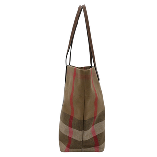 BURBERRY | Check Canvas Tote Bag