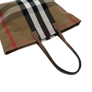 BURBERRY | Check Canvas Tote Bag