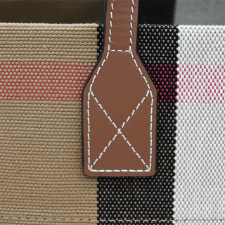BURBERRY | Check Canvas Tote Bag