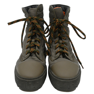 HERMES | Padded Lace-Up Combat Boots