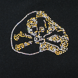 LIBERTINE | Crystal Embellished Skull Cashmere Sweater