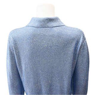 LOEWE | Crystal Embellished Knit Polo Sweater