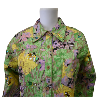 PHILLIP LIM | Floral Embellished Cropped Jacket