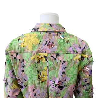 PHILLIP LIM | Floral Embellished Cropped Jacket
