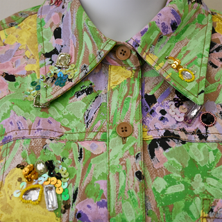 PHILLIP LIM | Floral Embellished Cropped Jacket