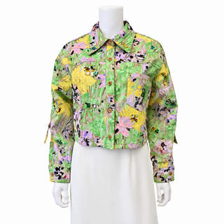 PHILLIP LIM | Floral Embellished Cropped Jacket