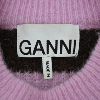 GANNI | Striped Alpaca & Merino Wool Blend Sweater