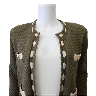 L'AGENCE | Astor Contrast Trim Cardigan