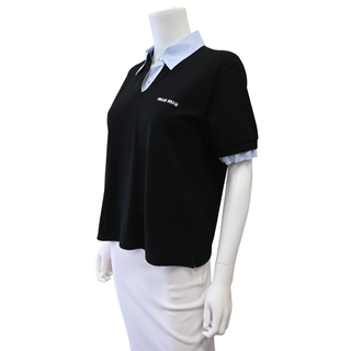 MIU MIU | Layered Cotton Piqué Polo Shirt