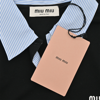 MIU MIU | Layered Cotton Piqué Polo Shirt