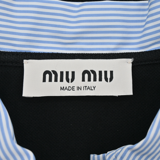 MIU MIU | Layered Cotton Piqué Polo Shirt