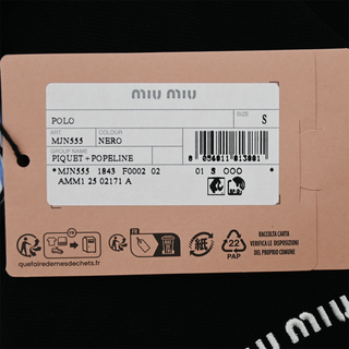 MIU MIU | Layered Cotton Piqué Polo Shirt