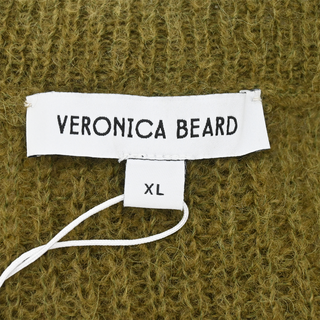 VERONICA BEARD | Gilmour Moss Green Mohair Blend Cardigan