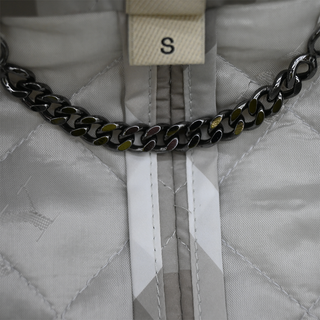 BURBERRY | Gray Check Diamond Quilted Jacket