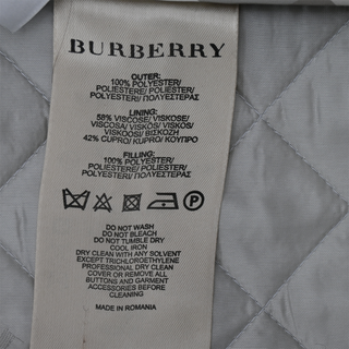 BURBERRY | Gray Check Diamond Quilted Jacket