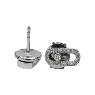 MESSIKA | Move Uno Pavé 18K White Gold Diamond Stud Earrings