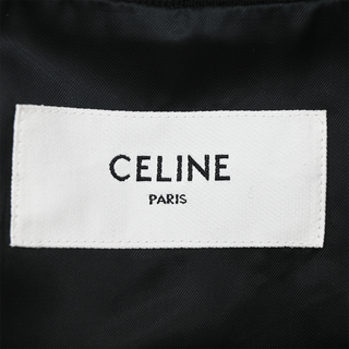 CELINE | Black Diagonal Wool Chelsea Mini Dress
