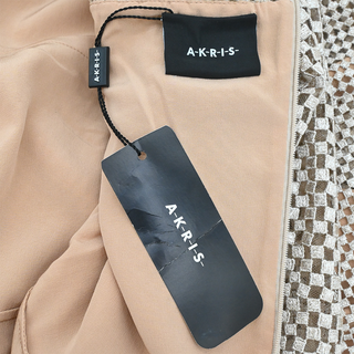 AKRIS | Metallic Infinite-Embroidered Knee-Length Dress
