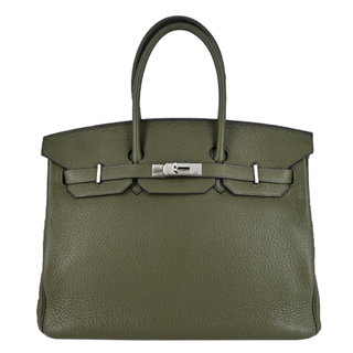 HERMES | Olive Clemence Birkin 35 Handbag