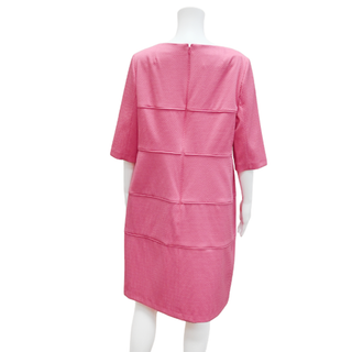 Pink Waffle Pique Dress