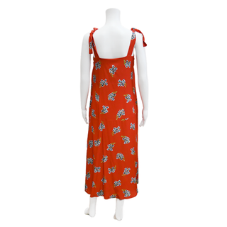 Julia Red Floral Strap Dress