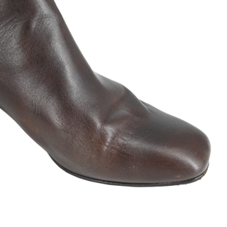 Brown Monili Leather Booties