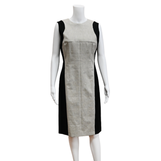 Linen-Blend Sheath Dress
