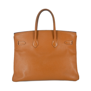 Tan Leather Birkin 35 Handbag
