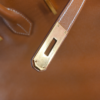 Tan Leather Birkin 35 Handbag