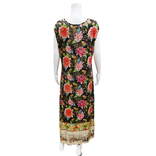 Uptown High Slit Floral Knit Dress
