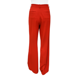 Wide Leg Red Trousers