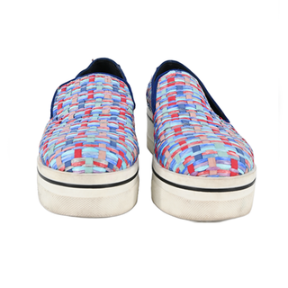 STELLA MCCARTNEY | Multi-Color Woven Platform Sneakers
