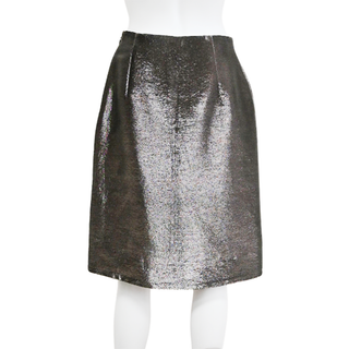 RALPH LAUREN | Metallic A-Line Skirt