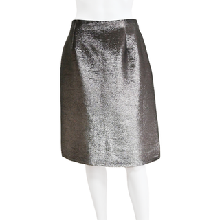 Metallic A-Line Skirt