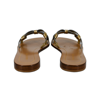 Mirjana Gold Nappa Bow Sandals