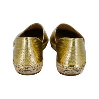 JIMMY CHOO | Dreya Gold Textured Espadrilles