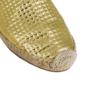 Dreya Gold Textured Espadrilles