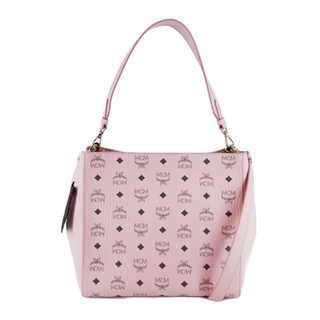 MCM | Aren Visetos Powder Pink Shoulder Bag