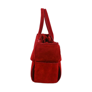 Arco Suede Shearling Tote Bag