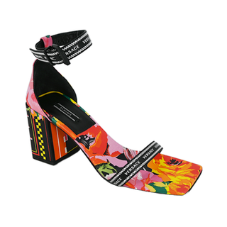VERSACE | Baroque Multi-Colored Print Sandals